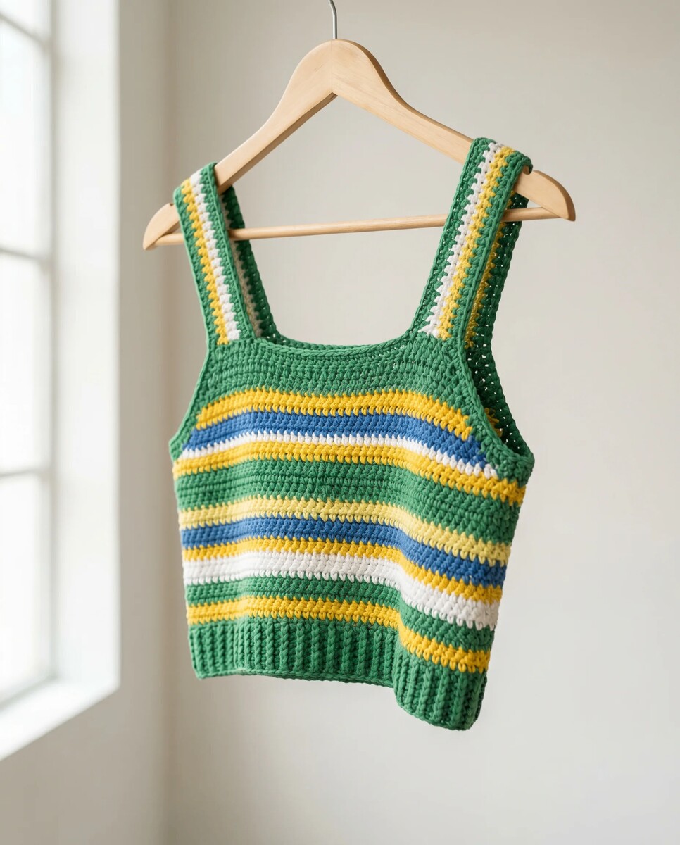 Cropped Listrado Brasil