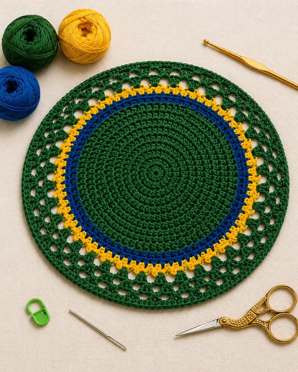 Sousplat Mandala Brasil