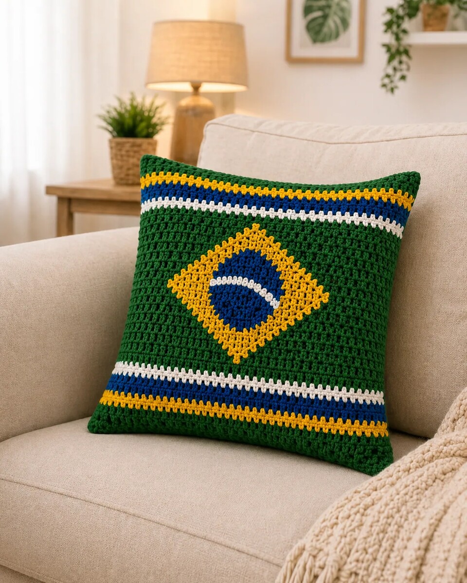 Almofada Bandeira Brasil