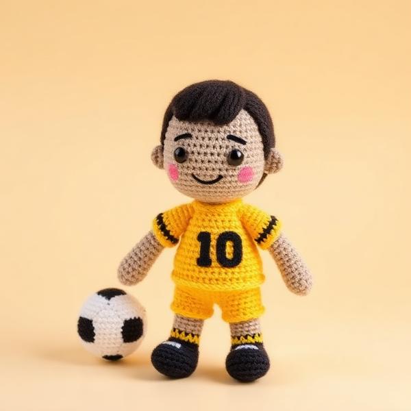 Amigurumi Jogador Nº 10