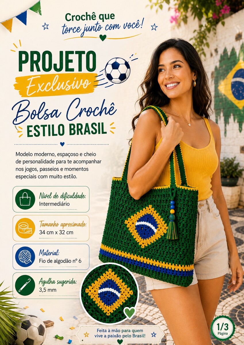 Projeto exclusivo · Bolsa estilo Brasil